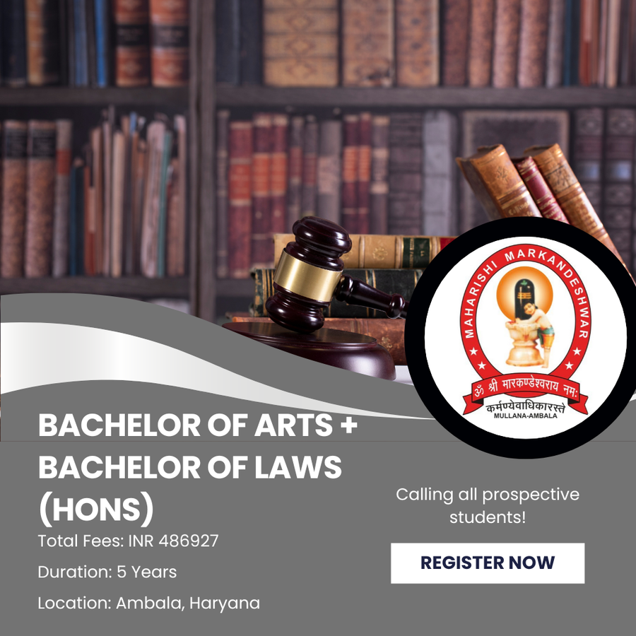 Bachelor of Arts + Bachelor of Laws (Hons) at Maharishi Markandeshwar (Deemed To Be University), Haryana - Other